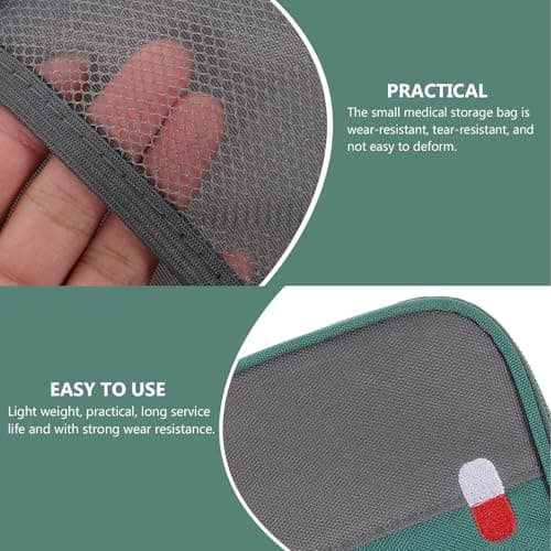 Portable Medicine Bag 2pcs Polyester Zipper First Aid Bag — view 3
