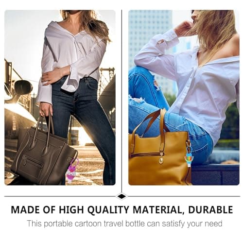 SILENRADAWN Travel Container Liquid Soap 6Pcs 30ml Plastic Bottles with Silicone Hook for Hanging on Backpack and Outdoor Activities — view 3