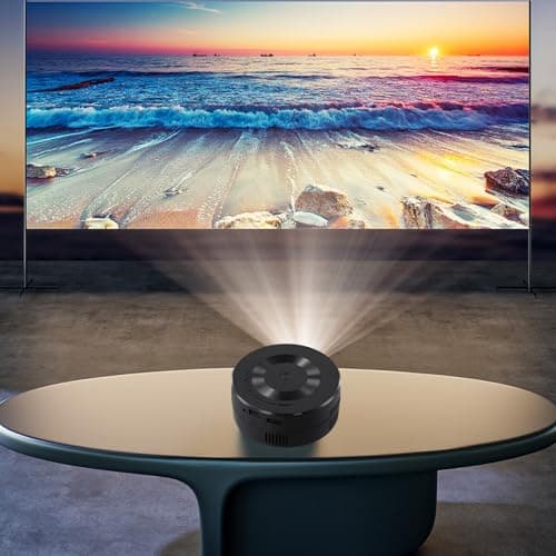 Serenophile Mini Projector, Portable Projector, Pocket Projector for Smartphone Connectivity, HD Video Display, and Play Setup, ABS Material, 110mm Compact Size for Home Travel Entertainment — view 3