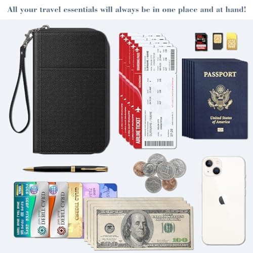 FINTIE Passport Holder Travel Wallet for Family — view 5