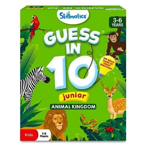 Skillmatics Guess in 10 Junior – Animal Kingdom, Board Games, Gift for Kids