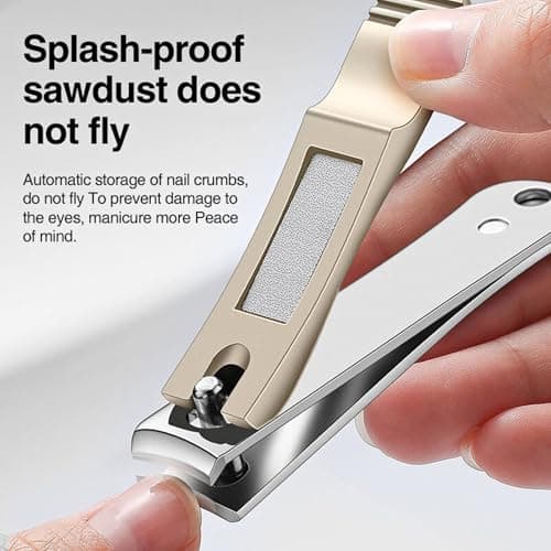 Nail Clipper,Nail Cutter Toe Nail Fingernail Clippers Large Premium Steel Nail Trimmer, Ultra Sharp Wide Jaw Nail Cutter Professional Manicure Pedicure Care Tool for Men &Women Gift 1 pcs — view 3