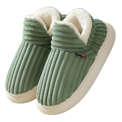 Zureto Cloud Slippers for Women Men, Unisex Winter Cozy Fashion Slippers Casual Home Shoes (Green, Adult, Women, 7.5, Numeric Range, UK Footwear Size System, 8, Medium)
