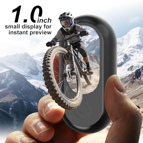 fceoul Mini Body Camera 1080P, Mini Action Camera withScreen & 32GB Memory Card, Thumb Pov Camera forCycling, Helmet, Pets & Vlogging — view 6