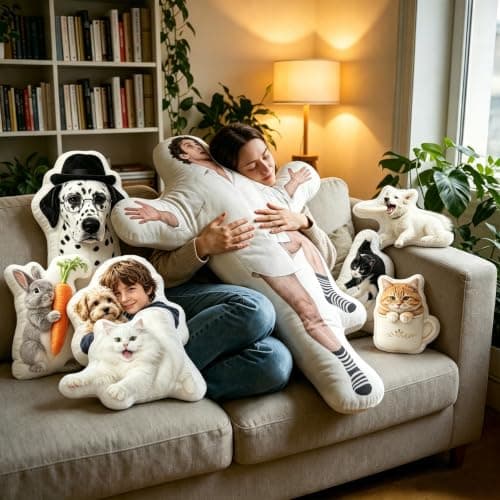 Rainsar Custom Pillow with Picture, Personalised Cushion Face or Body Shape — view 2