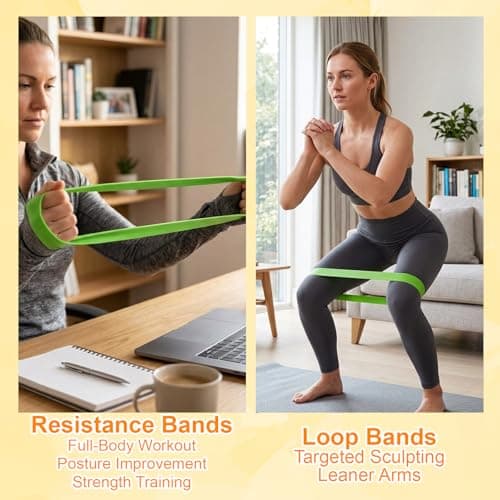 Resistance Band Women, Resistance Bands with Handle, Full-Body Strength Training at Home, Portable Workout During Travel — view 5