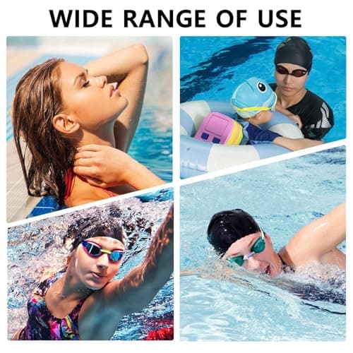 Kixolazr Swimming Goggles Case | Snow Goggles Case - with Drain Hole Zipper Holder Protection Portable Storage Waterproof for Women Men Daily Ski Diving Pool — view 4