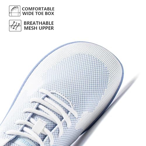 HOBIBEAR Women Barefoot Shoes Men Wide Toe Box Trail Running Mesh Trainers Breathable Comfortable Zero Drop Sole Minimalist for Outdoor Casual Daily Gym Travel Training Walking Purple 5 — view 2
