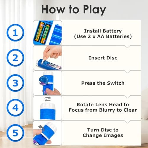 Pup Go Outer Space Torch and Projector for Kids Ages 3+, 3 Discs 24 Images, — view 5
