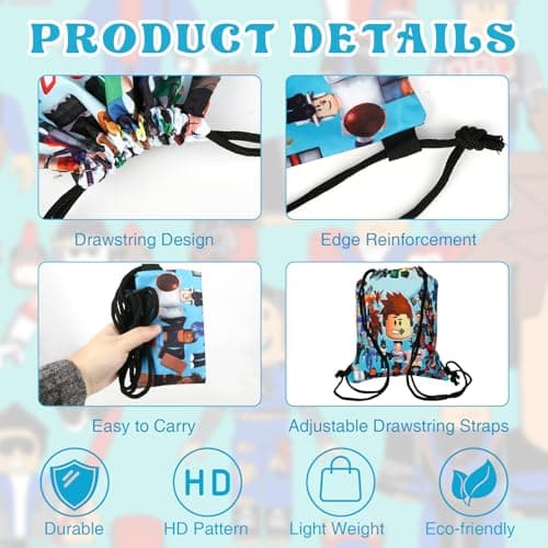 Swimming Bag for Kids, Waterproof Drawstring Gym Bag, Swim Bag Kids Pe bag — view 6