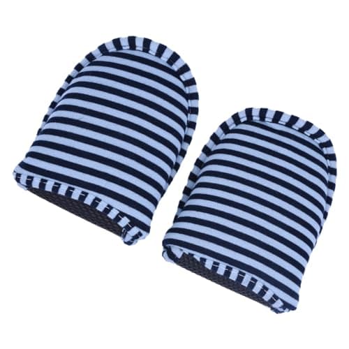 Kikumi Travel Portable Foldable Reusable Indoor Soft Cotton Anti Slip Slippers for Home Hotel (Male) — view 3
