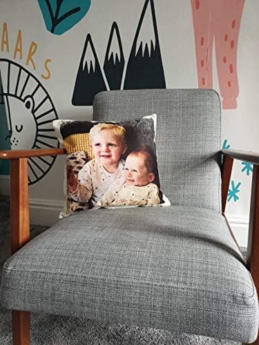 Hippowarehouse Personalised Cushion Any Image Personalized (VARIOUS OPTIONS AVAILABLE) | Pillow, Keepsake Cushion Cover, Infill, Valentine's & Christmas Gift — view 2