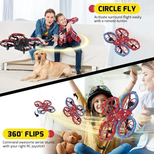 Spider Mini Drone for Kids with Altitude Hold and Headless Mode 2 Batteries — view 5