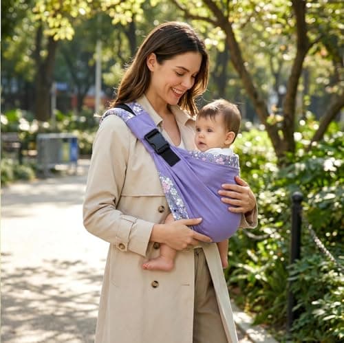Baby Carrier for Hands-Fre, Ergonomic Sling, 3 Carry Positions, Lightweight — view 2