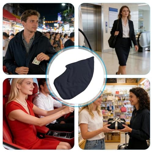 Sew-in Trouser Pocket Repair Kit | Sew-in Side Pocket, Attachable Pockets for Pants, Travel Safe Concealed Wallet for Skirts, Suits, Dresses & Daily Travel Anti-Theft Storage — view 4