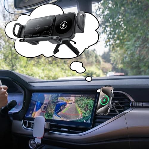 Magnetic Phone Holder Foldable Adjustable Non-Slip Vent Fast Charging — view 4