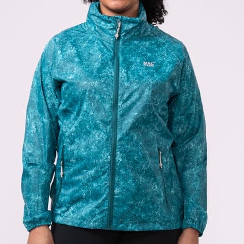 Mac in a Sac Origin II Waterproof Packable Jacket Unisex, M, Teal Etch — view 2