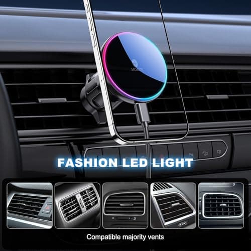 MOKPR for Magsafe Car Mount Charger, 15W Magnetic Wireless Car Charger — view 6
