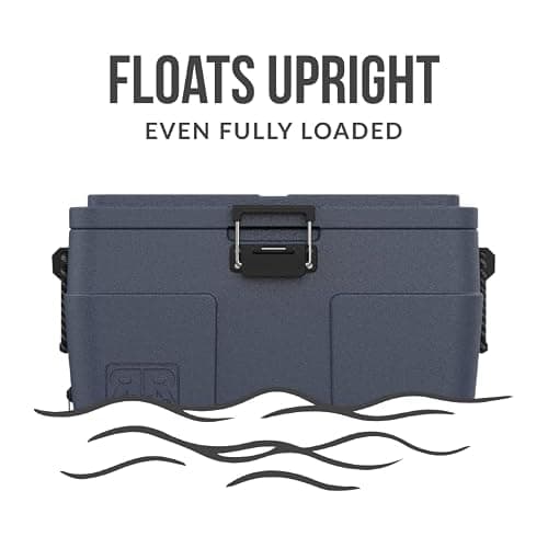 Rugged Road V2 Floating Cooler with 7 Day Ice Retention, Ultralight Design (Blue Steel, 85 Can) — view 3