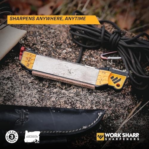 Work Sharp Guided Field Sharpener – WSGFS221 Portable Outdoor Multi Knife and Tool Sharpener – Compact Travel Manual Guided Professional Sharpening Tool for Knives — view 3