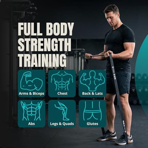 Lockie Fitness Resistance Bands Set of 4, TPE Pull-Up Assist Loops, 5-90lbs — view 5