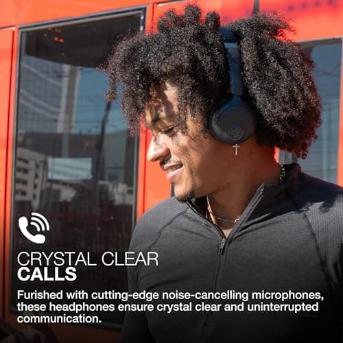 JLab Go Lux ANC Noise Cancelling Headphones - On Ear Bluetooth, Graphite — view 6