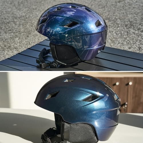 Odoland Ski Helmet and Goggles Set, Snowboard Helmet Glasses for Men, Women & Youth - Shockproof/Windproof Gear for Skiing, Snowboarding — view 2
