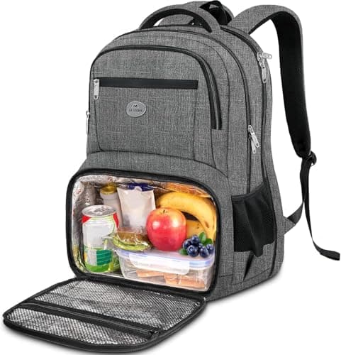 MATEIN 17 Inch Laptop Backpack with Lunch Compartment,Large Travel Rucksack