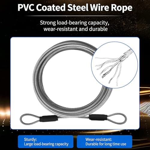 ApexPine 2 Pcs 3mm Stainless Steel Security Cable Tethers — view 3