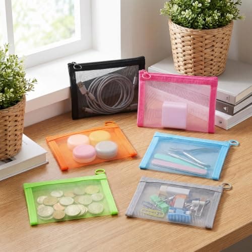 5 Pack Small Zip Pouch, 5 x 4 Inches Small Pouch with Zip — view 6