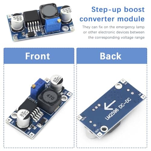 LM2596 Buck Converter & Voltage Regulator Module (5 Pack) - Adjustable Step Down DC to DC Power Supply,3.0-40V to 1.5-35V Output,High Efficiency for DIY Electronics,Arduino,Raspberry Pi Projects — view 5