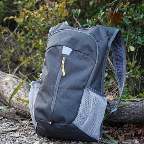 YASIMIA 15L Lightweight Hiking Backpack Foldable Small Travel Backpack, Charcoal, 20L US, Travel Backpacks — view 2