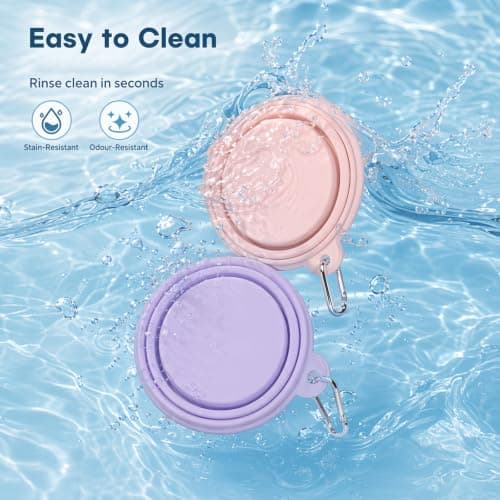4PCS Collapsible Dog Bowl, Collapsible Dog Water Bowl, Portable Dog Bowl for Use — view 6