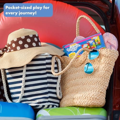 abeec Travel Card Game Set – 3 Pack of Kids Card Games: SNAP, Scavenger Hunt & Roadtrip I Spy – Family Travel Games for Ages 3+ – Compact Car and Plane Activity Set for Holidays and Journeys — view 5