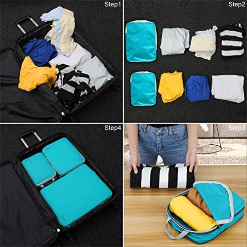 Gonex Compression Packing Cubes, 4-Piece Expandable Travel Organisers — view 6