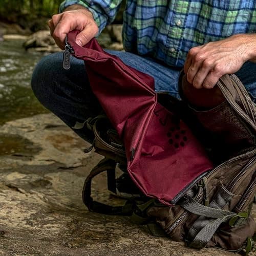 STNKY Bag Pro - Laundry Bags With Zips, Handles and Internal Mesh Bag for Travel, Yoga, Healthcare, Gym Kit, Laundry (Standard, Burgundy) — view 6
