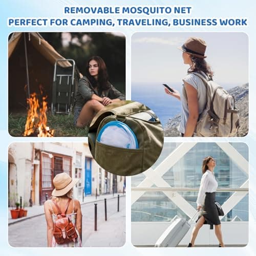 Pop Up Mosquito Net, Travel Mosquito Net with Instant Setup, Ideal for Camping and Outdoor Use, Portable Bed Protection for Travelers and Campers, Measuring 140 x 80 x 56 cm — view 6