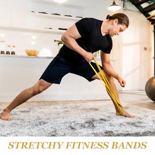 Resistance Band For Men & Women 1.5M Skin-Friendly Exercise Bands Natural — view 6