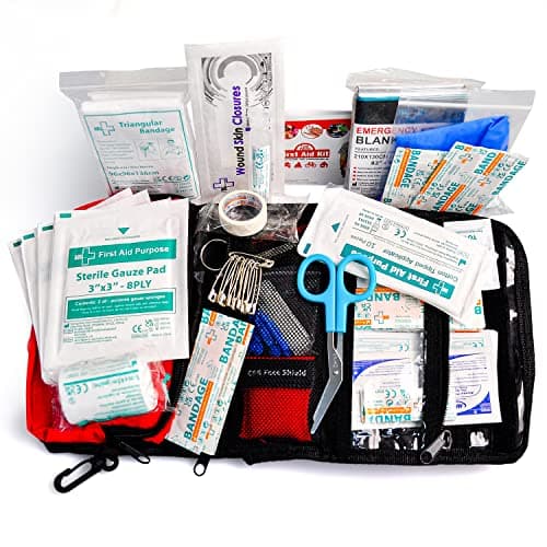 SuccorWare Small First Aid Kit - 100 Piece - Mini First Aid Kit for Home, Camping, Hiking, Backpacking, Travel, Vehicle, Outdoors - Emergency & Medical Supplies — view 3