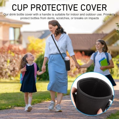 WSXQAZ 2PCS Water Bottle Carrier Bag, Portable Neoprene Water Bottle Sleeves — view 6
