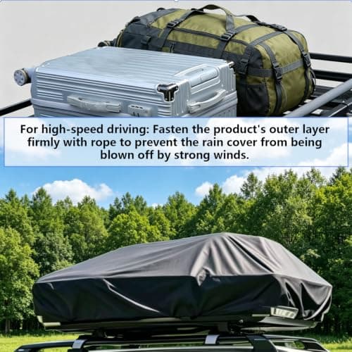 Icetop Roof Box Cover, 1.6m x 1.45m Heavy-Duty Universal Fit for Car Top — view 5