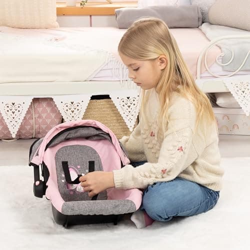 Bayer Deluxe Dolls Car Seat - Baby Doll Travel Car Seat, with Sun Canopy — view 4