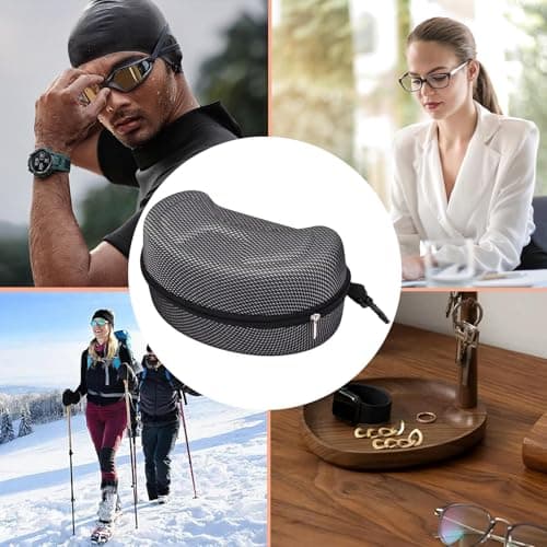 Protoence Ski Goggle Case - Protective EVA Glasses Boxes,Sports Glasses Storage Holder Box,for Outdoor Gym Beach Hiking Snow Travel Sports — view 4