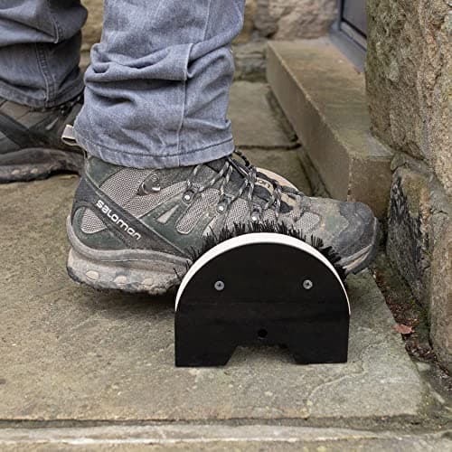 Jazooli Boot Scraper Outdoor | Stiff Bristle Boot Cleaner Brush Outdoor Mat | Muddy Shoe Cleaner, Boot Brush Mud Remover, Football, Heavy Duty Scraper/Shoe Brush — view 2