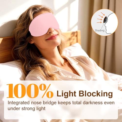 Gritin 100% Blackout Sleep Eye Masks for Women&Men, Side Sleepers Friendly — view 2