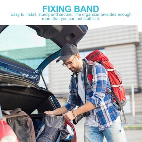 GOOHOCHY 6 Pcs Car Trunk Fixed Belt Green Nylon Polyester Blend — view 5