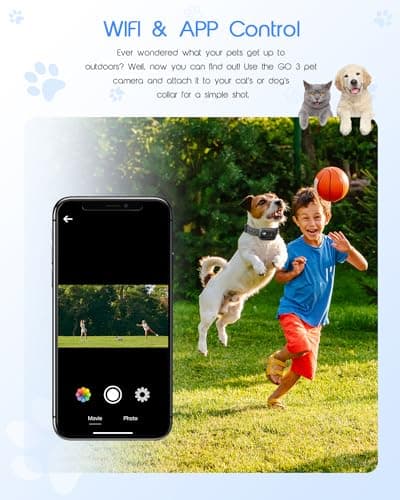 Yolansin 4K Cat Collar Camera with 64GB SD Card, Mini Pet Camera for Video Records for Cats Dogs Outdoor/Inoor Puppy Supplies Birthday Gift — view 3