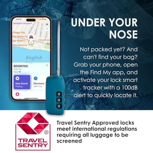 Boompods Tracker Lock - Bluetooth, Blue — view 4