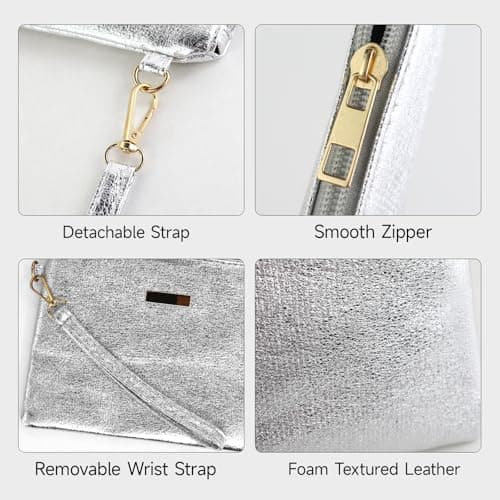 FuninCrea Small Crossbody Bags for Women Mobile Phone Bag (Gold) — view 5
