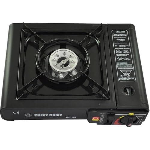 Portable Butane Stove Cooker in Carry Case - 8 Gas Bottles Camping BBQ Kit with Automatic Ignition & Heat Control — view 6